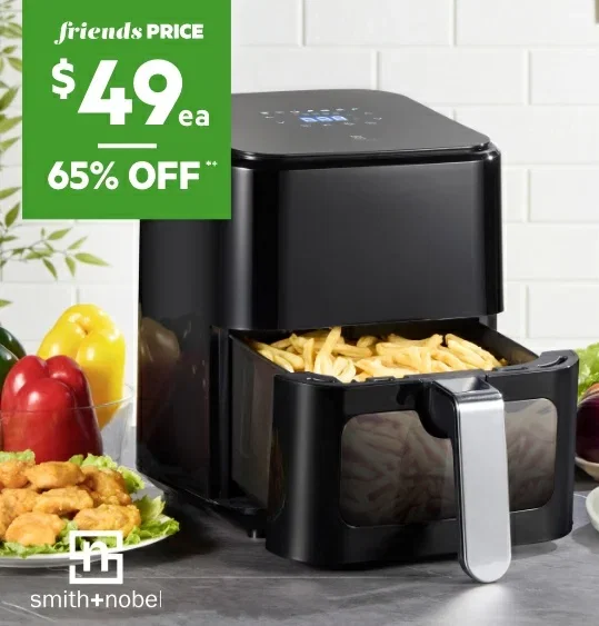 Smith+Nobel 4L Air Fryer with Window