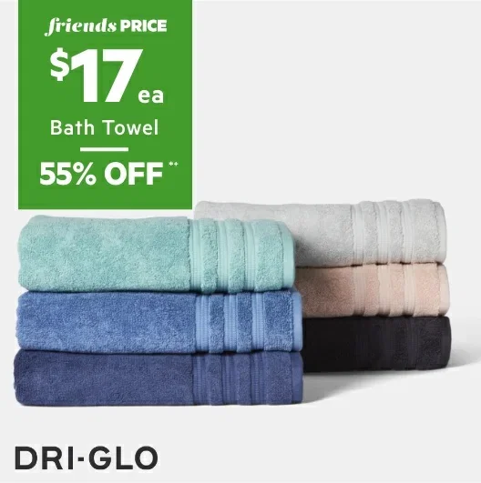 Dri Glo Stirling Australian Cotton Bath Towel 