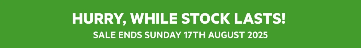 Hurry, While Stock Lasts! 