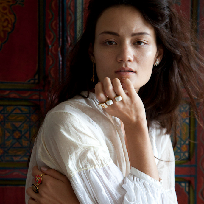 Silver jewellery made to be worn by icons. 