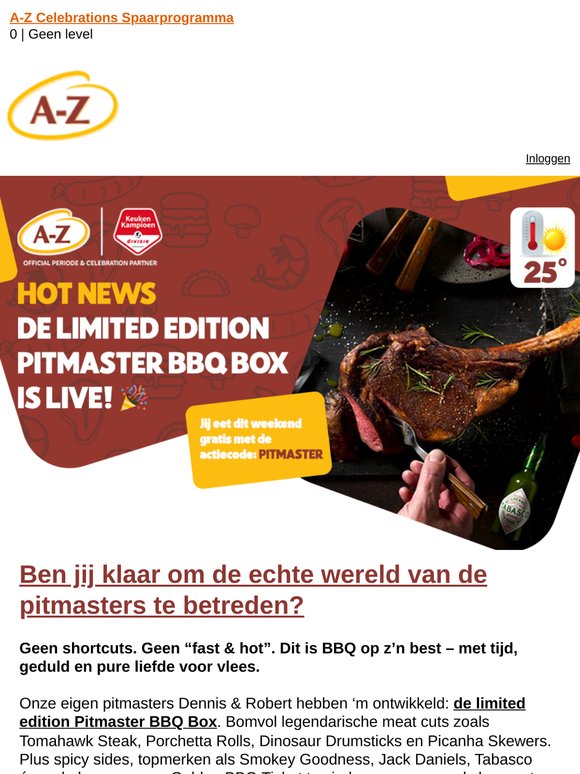 Hot news: de limited edition Pitmaster BBQ Box is live! 🎉