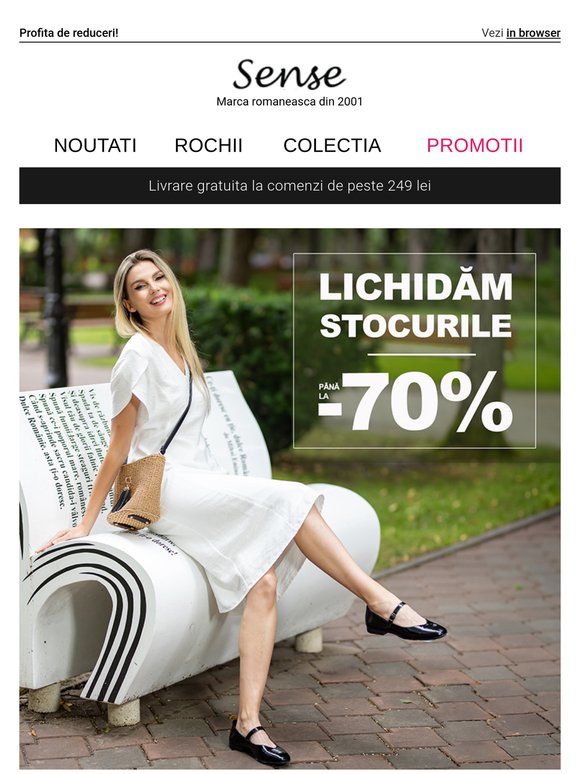 Lichidăm stocurile! Până la 70% reducere la sute de articole de vară!