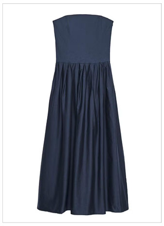 ZARA Strapless Poplin Dress