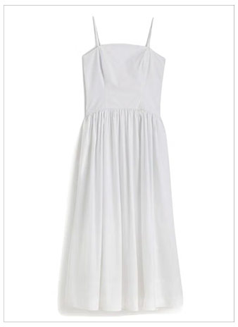MADEWELL Poplin Seamed Maxi Dress