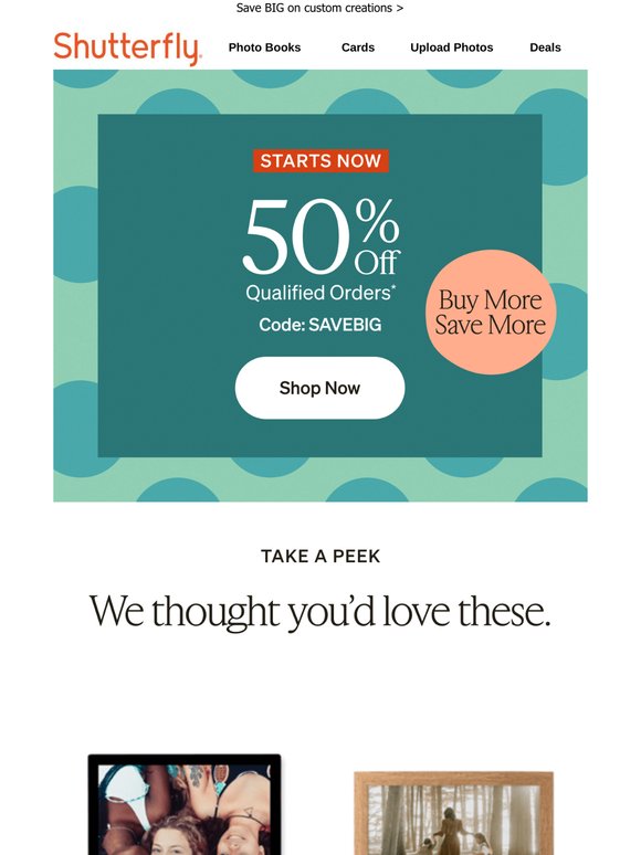 Buy more, save more is BACK! Get 50% off qualified orders 🫶