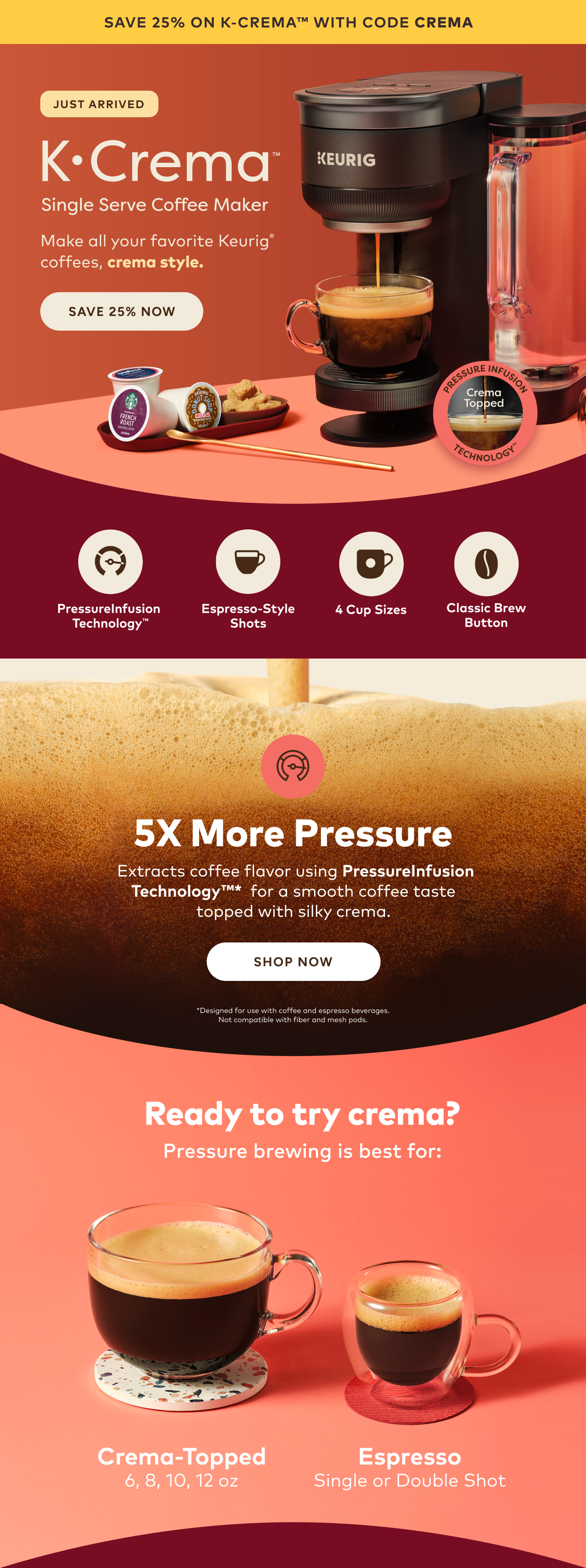 Save 25% On K-Crema™ With Code CREMA