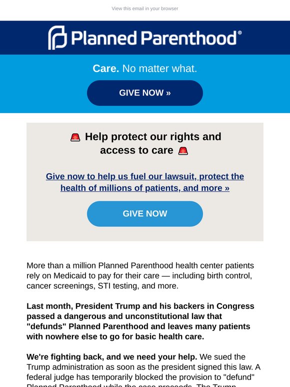 Help fund our lawsuit, fight to protect the health and rights of millions of patients, and more