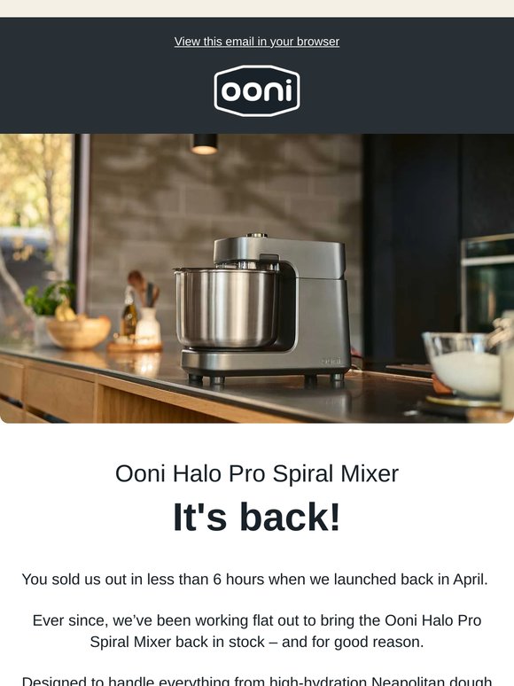 The Mixer That Sold Out in 6 Hours is Back ⚡🍕