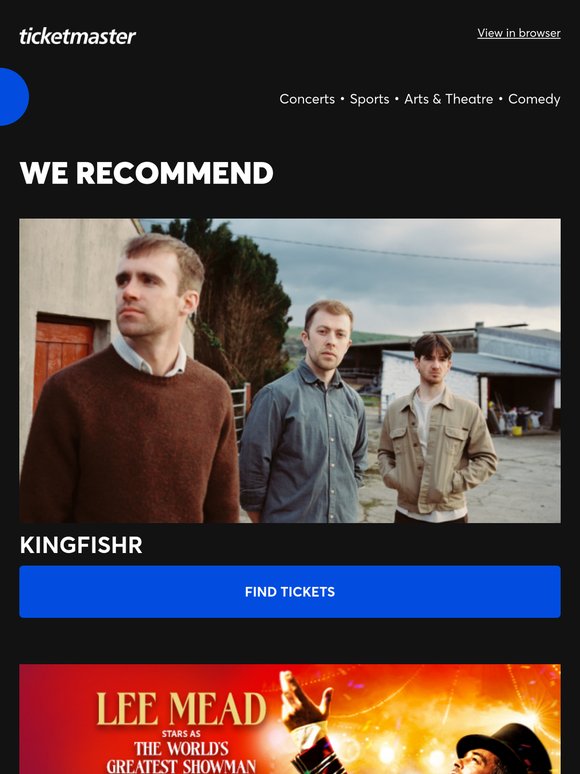 Kingfishr, Barnum plus many more!