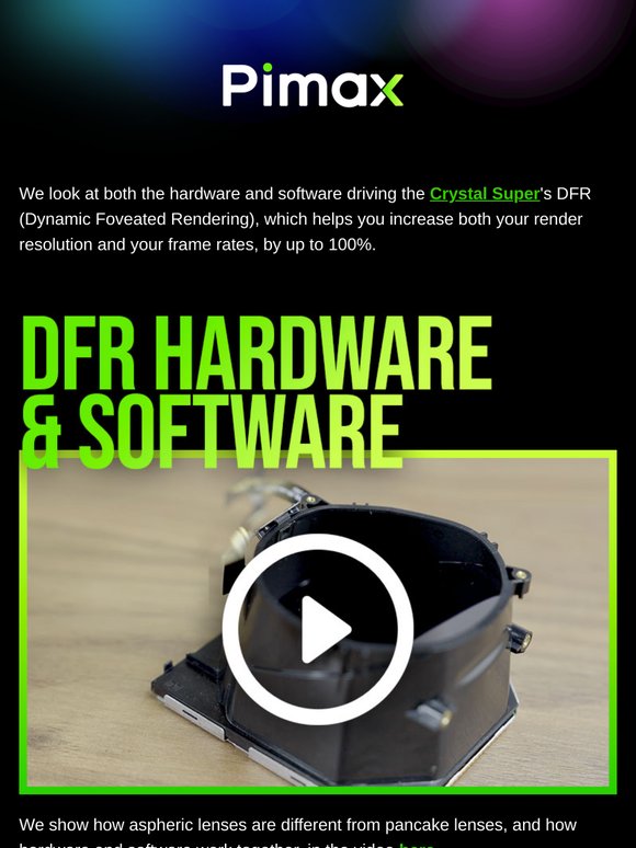 Pimax: In-depth look at DFR (Dynamic Foveated Rendering): Hardware ...