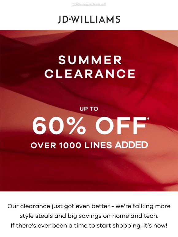 High Importance: More lines added to our summer clearance ❗