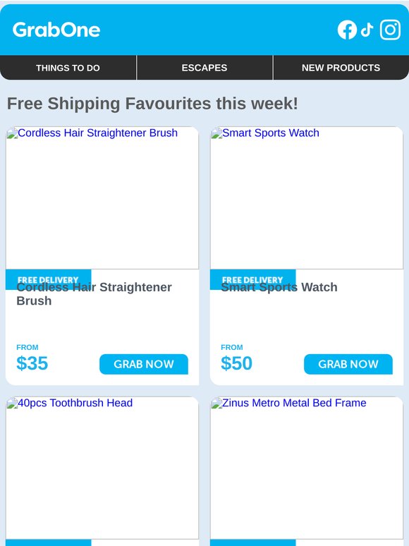 Snap up something great, we'll cover the freight!