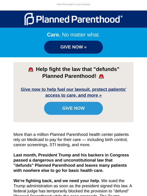 We're suing the Trump administration, and we need your help