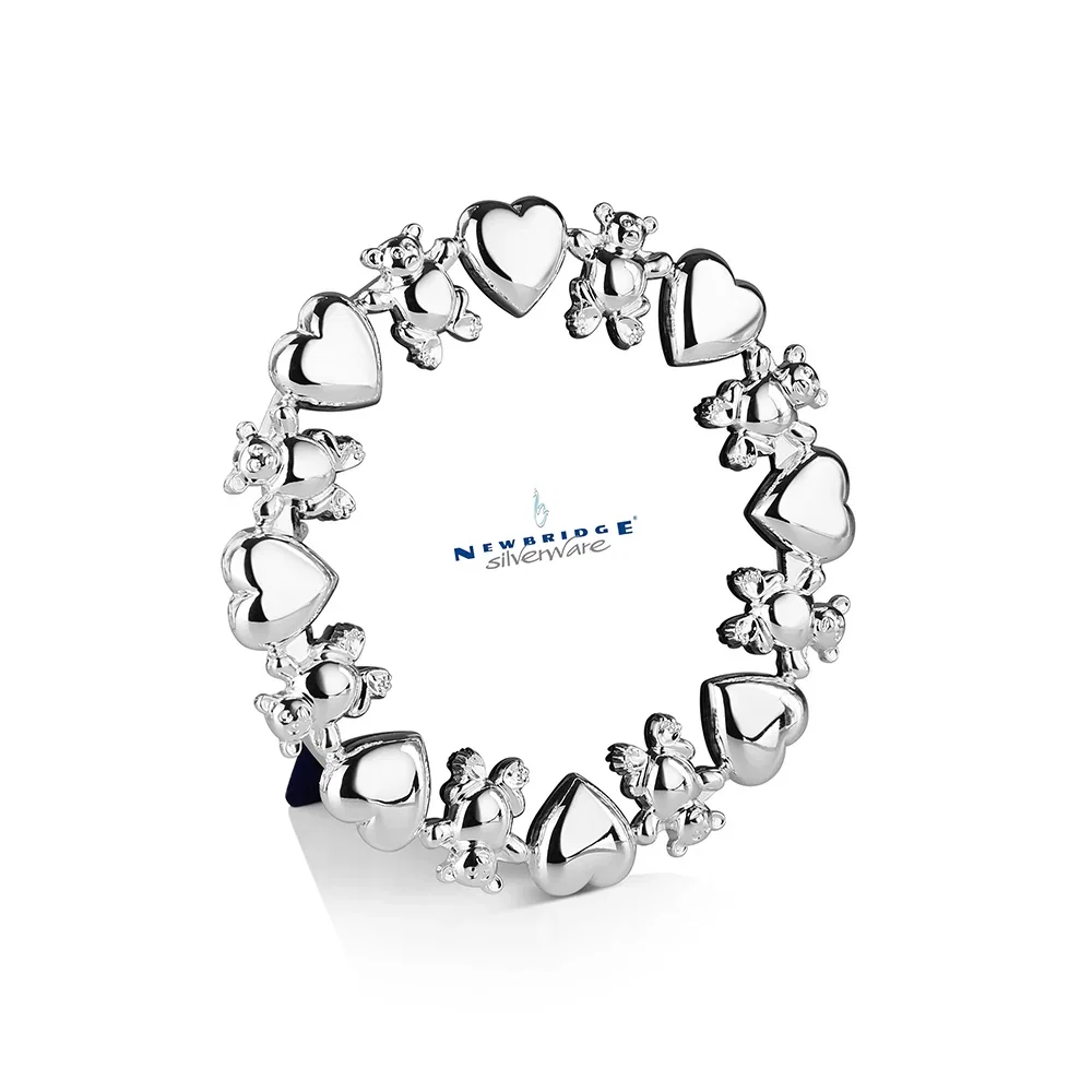 Image of Hearts and Bears Round Frame