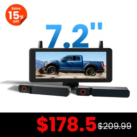 Solar3A Plus 1080P Rechargeable Wireless Backup Camera with Dual Channels Support