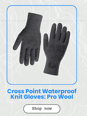 Cross Point Waterproof Knit Gloves: Pro Wool