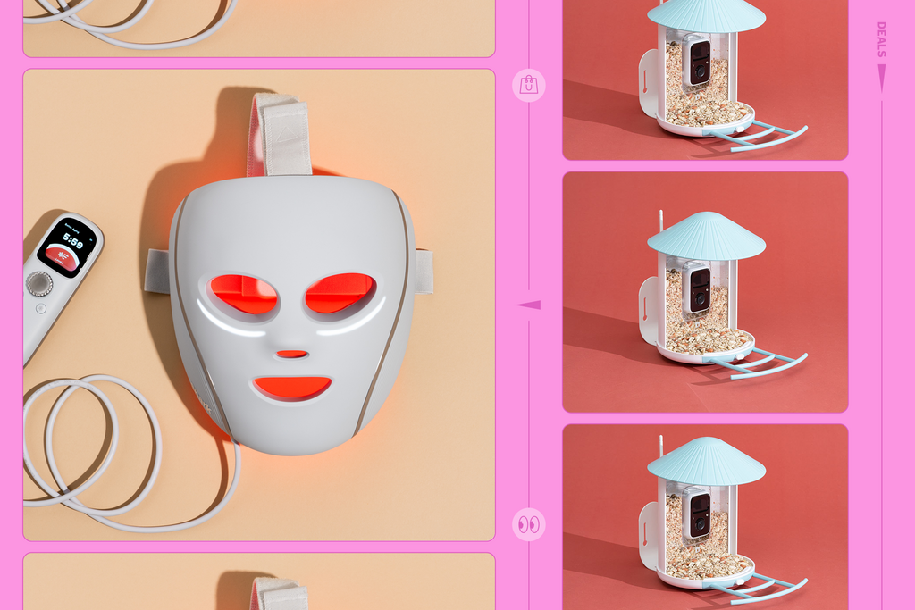 A red-light mask and smart bird feeder