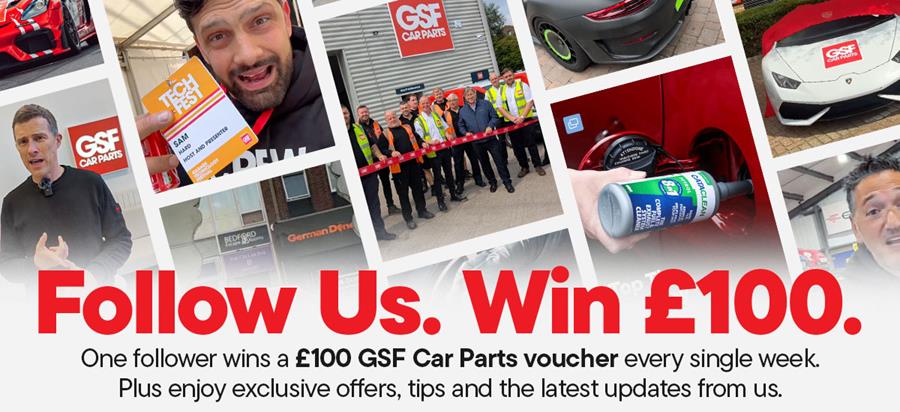 Follow Us. Win £100.