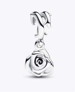 Rose in Bloom Dangle Charm