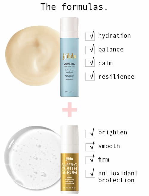 Six Gldn Essential Moisturizer + Super-G Youth Serum
