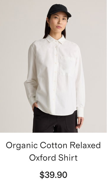 Organic Cotton Relaxed Oxford Shirt
