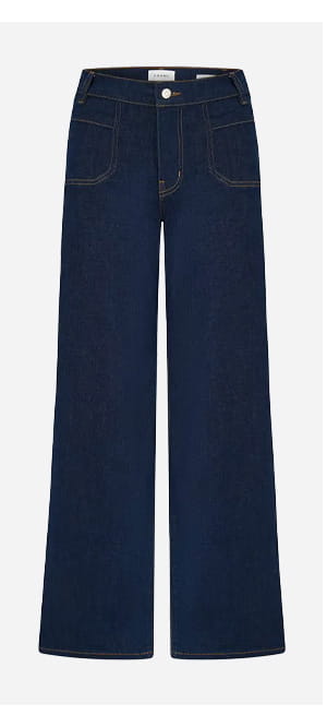 Le Slim Palazzo With Modernist Pockets In Rinse