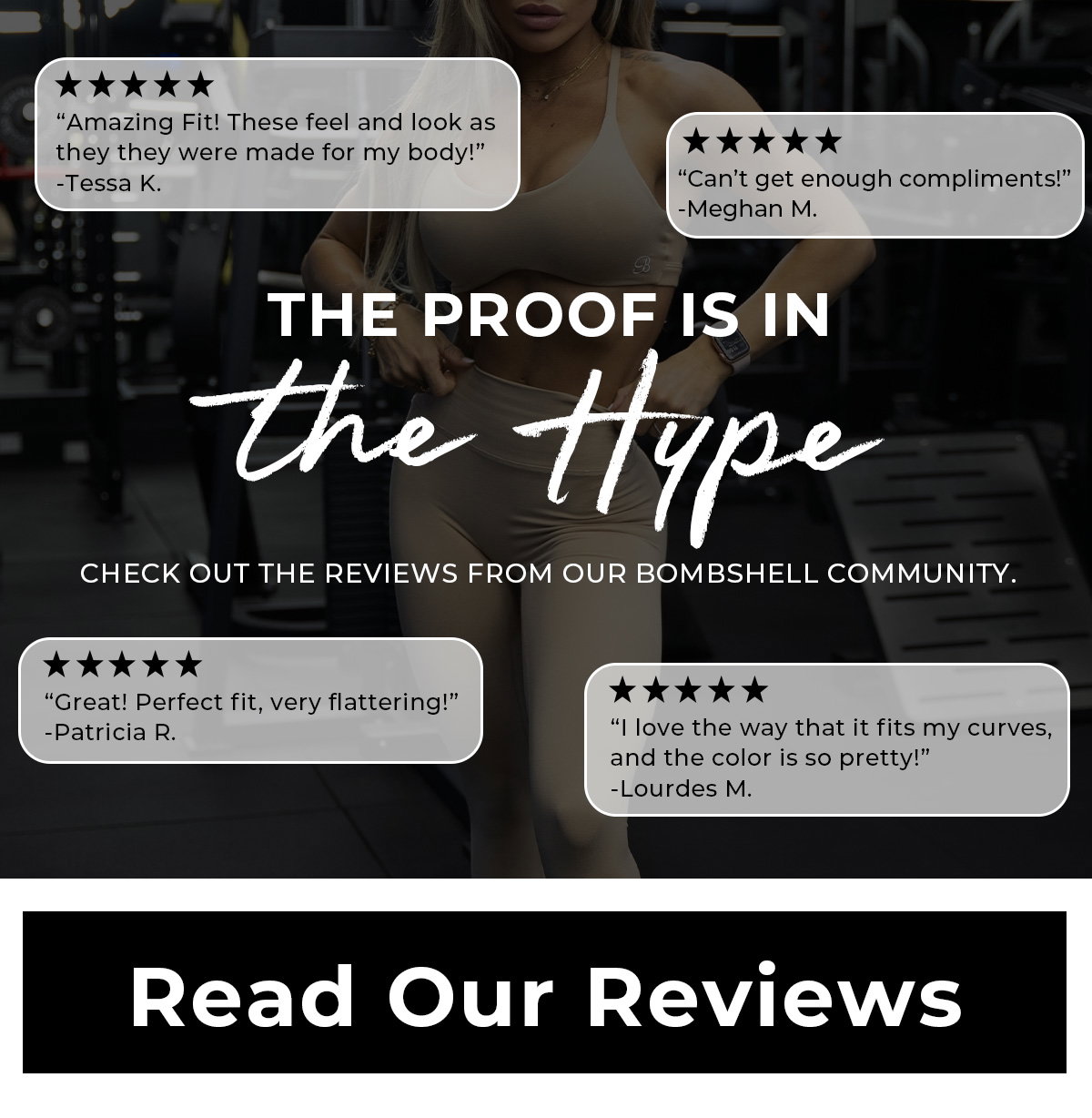 The Proof is in the Hype text block with reviews