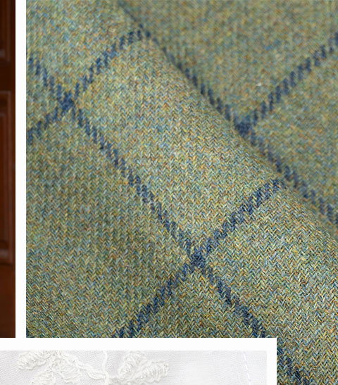 Ladies Wide Leg Tweed Crop Trouser