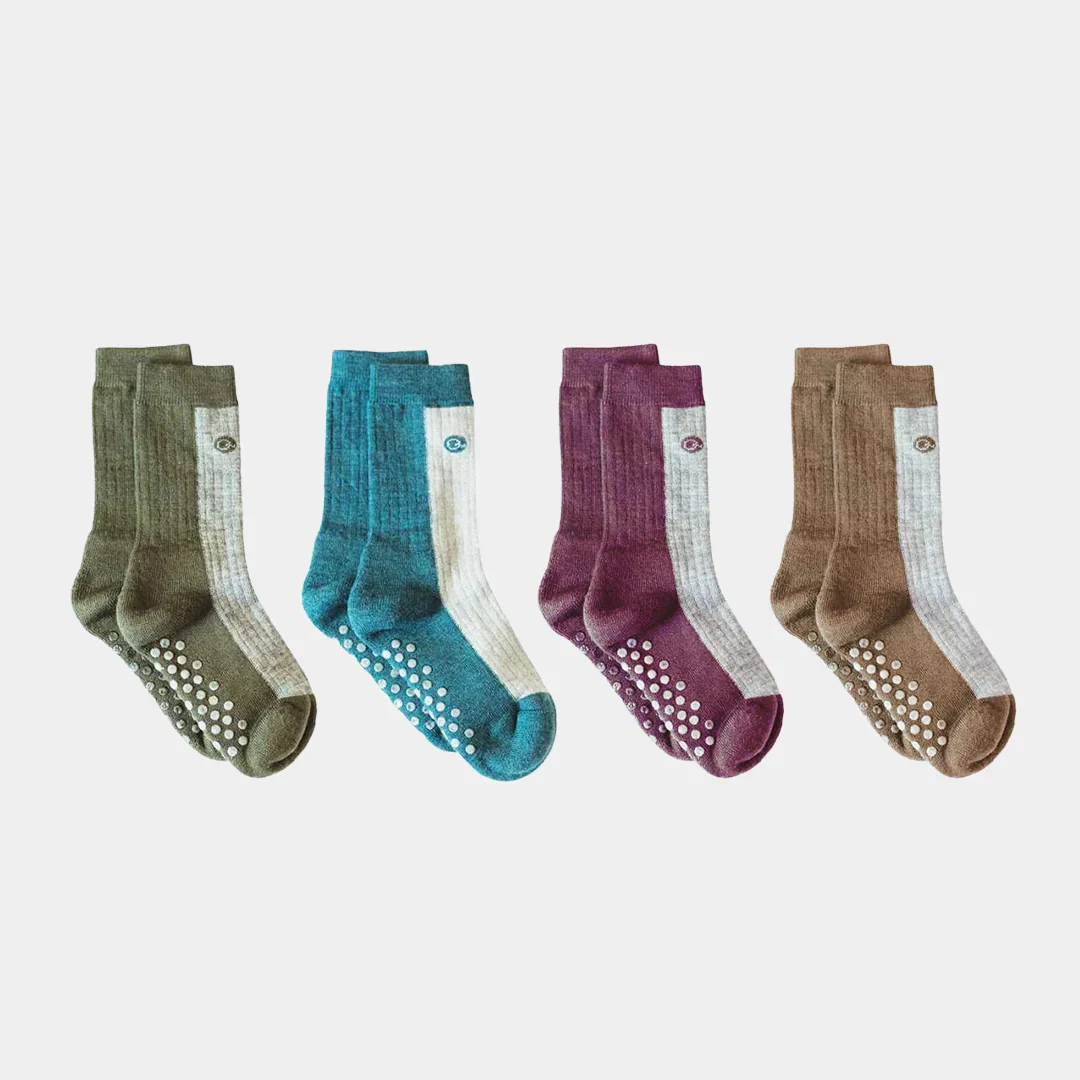 Image of Merino Wool Midweight Cool Tones Socks (4 pack)