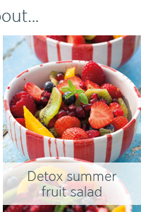 Detox summer fruit salad.