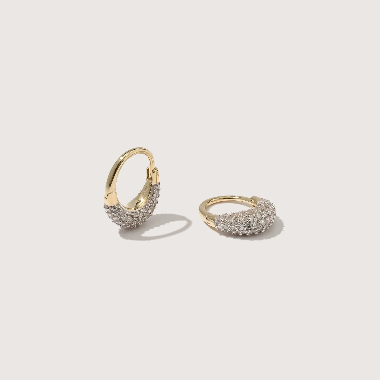 Image of Small Diamond Roscida Earrings
