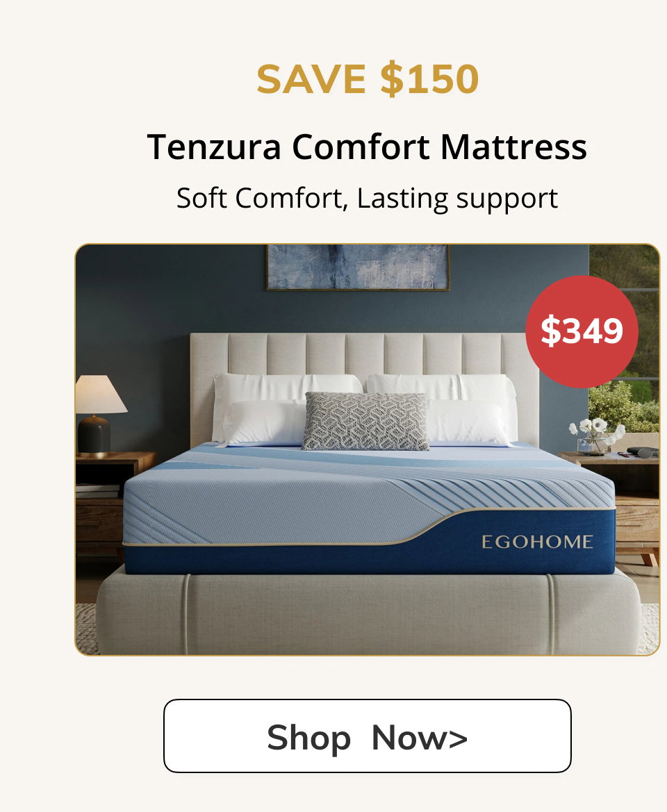 SAVE $150 Tenzura Comfort Mattress Soft Comfort, Lasting support