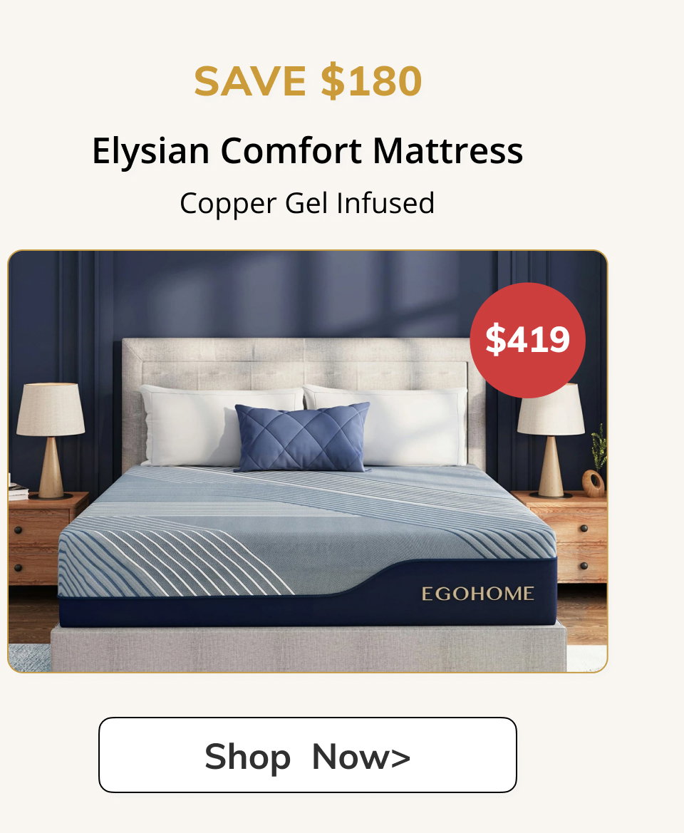 SAVE $180 Elysian Comfort Mattress Copper Gel Infused