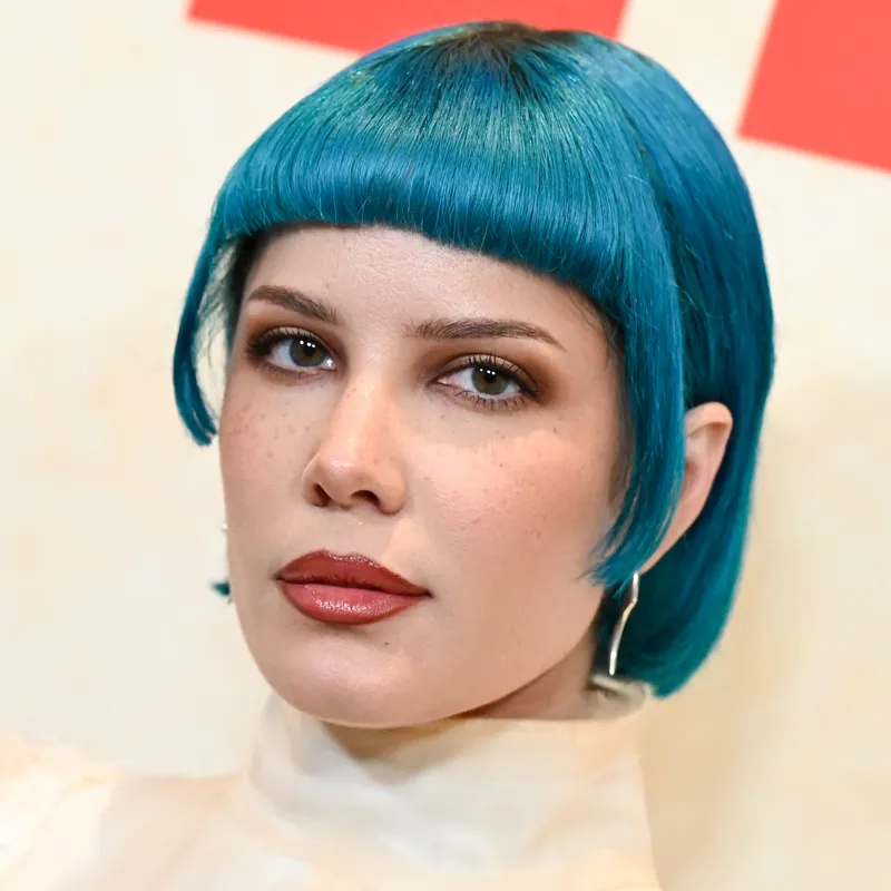 Halsey Added More Colors to Their New Blue Hair