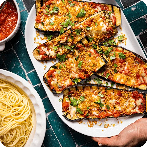 Grilled Eggplant Parmesan