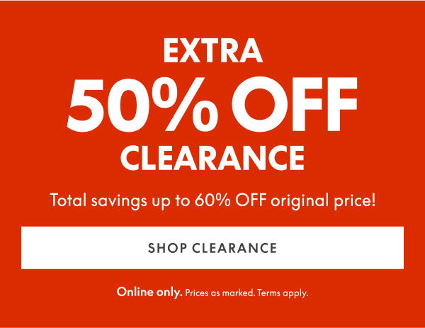 50% Off Clearance