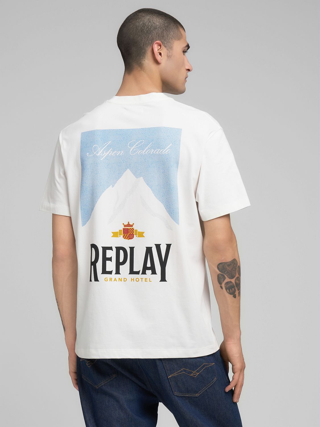 CREW NECK T-SHIRT WITH ARCHIVAL PRINT