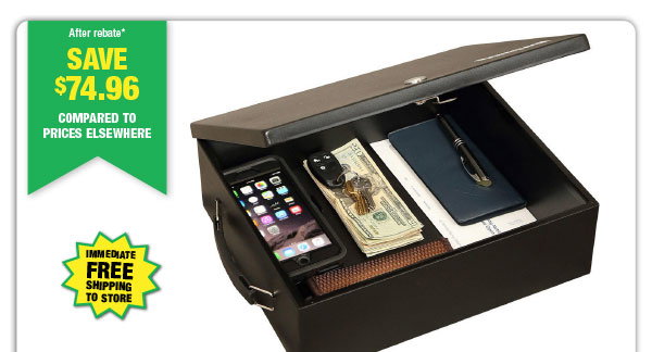 Honeywell® Steel Security Box - ONLY $24.99 After Rebate*!