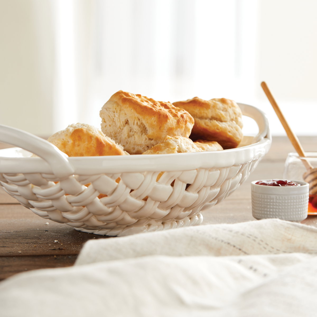Bread Basket with english muffins