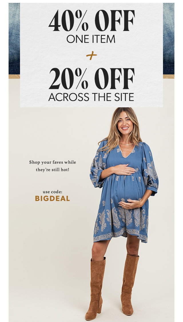 40% Off One Item + 20% Off Across The Site