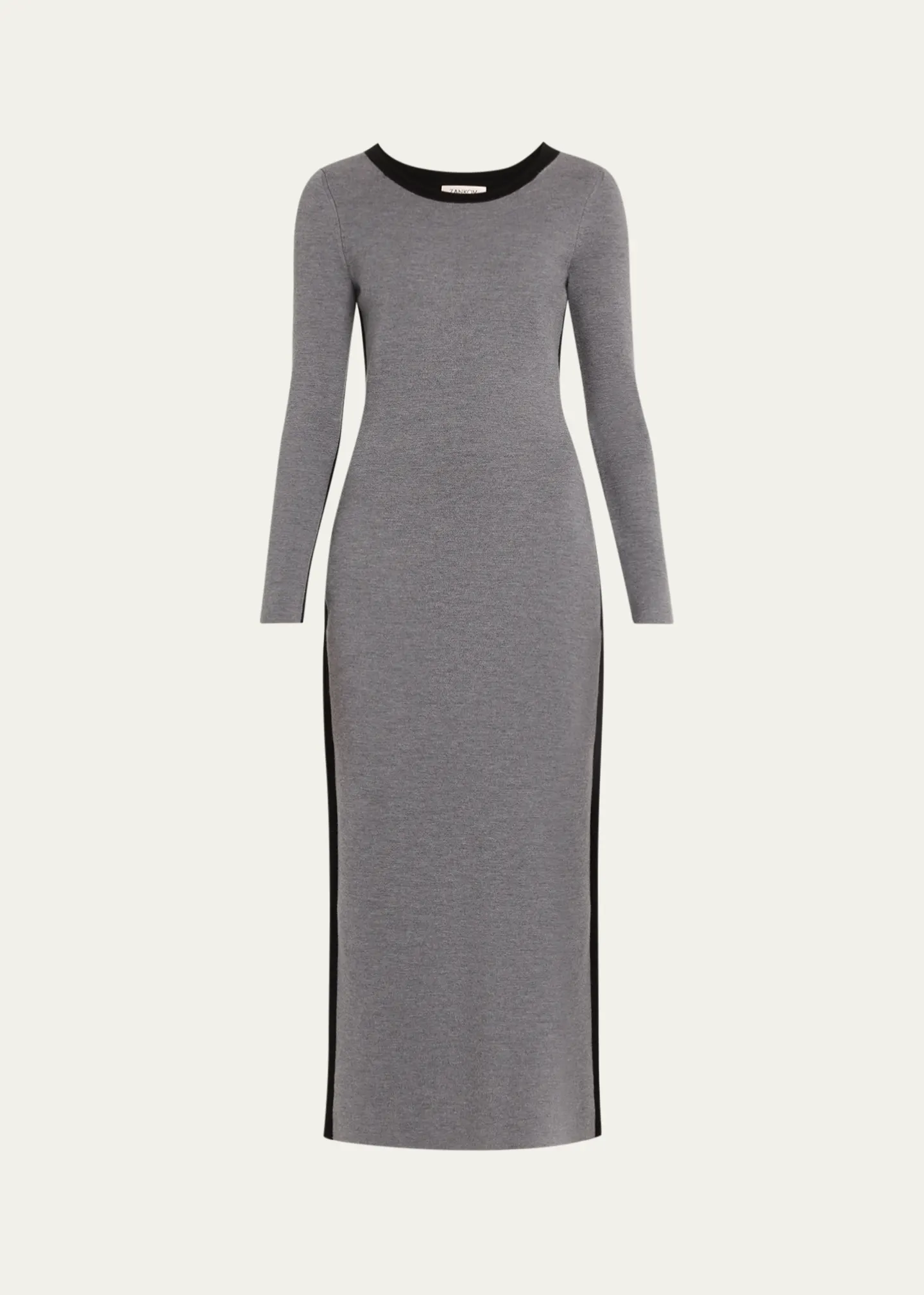 Angie Colorblock Long-Sleeve Ankle Dress
