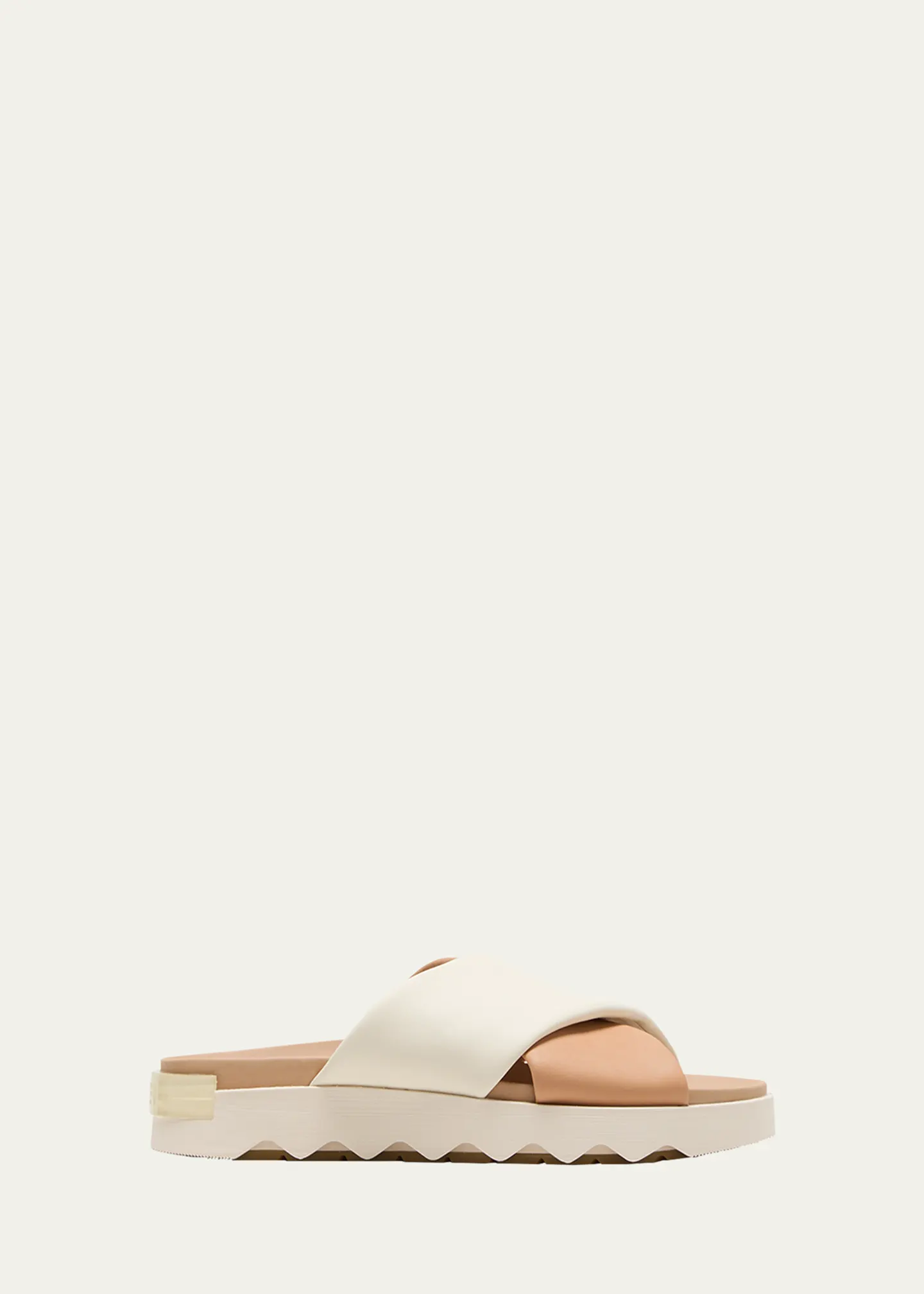 Viibe Bicolor Crisscross Slide Sandals