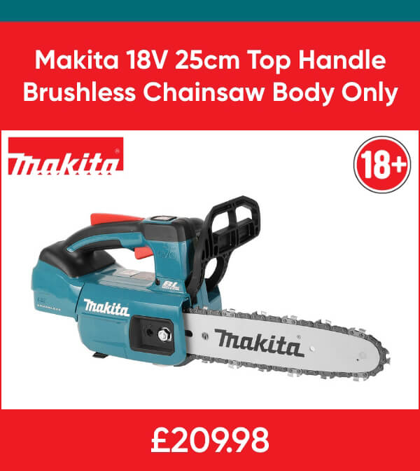 Makita 18V 25cm Top Handle Brushless Cordless Chainsaw Body Only