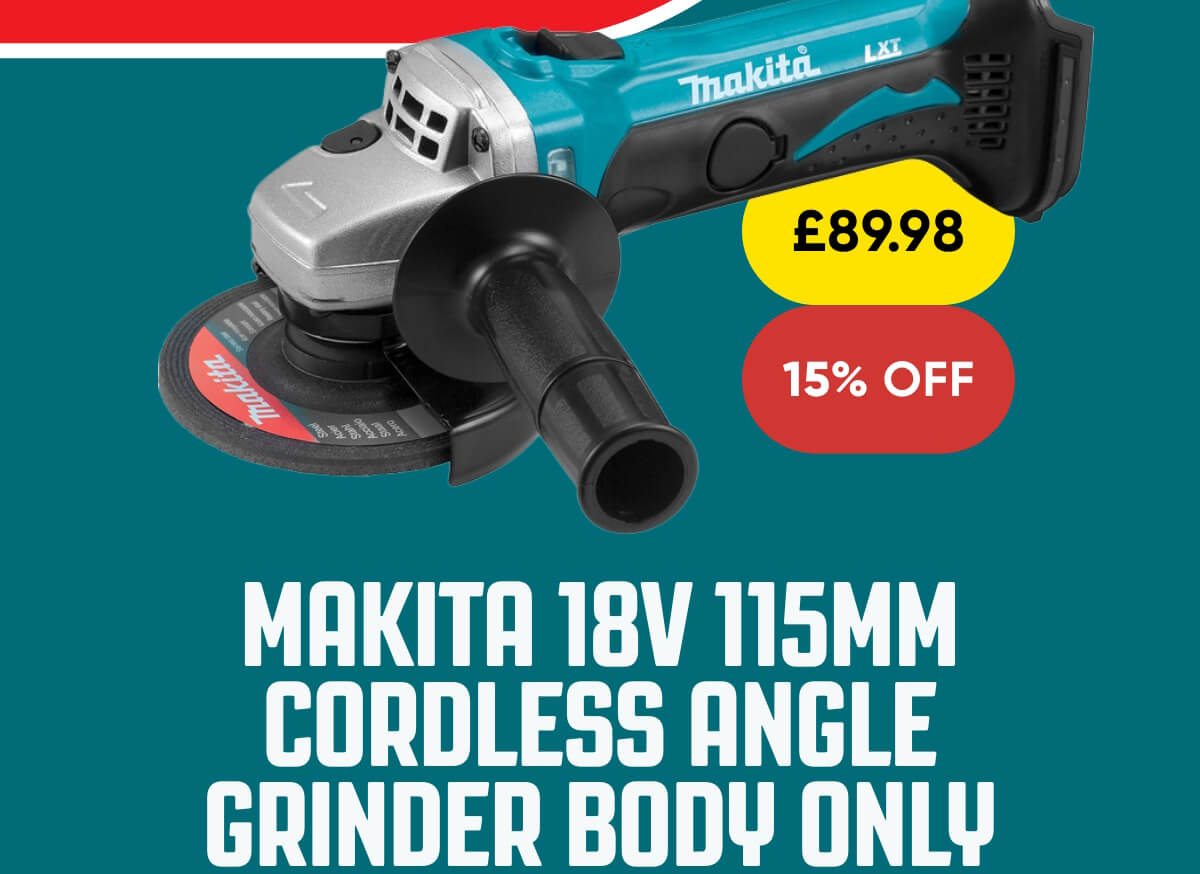 Makita 18V 115mm Cordless Angle Grinder Body Only