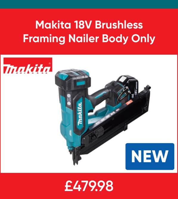 Makita DBN900ZK 18V Brushless Framing Nailer Body Only