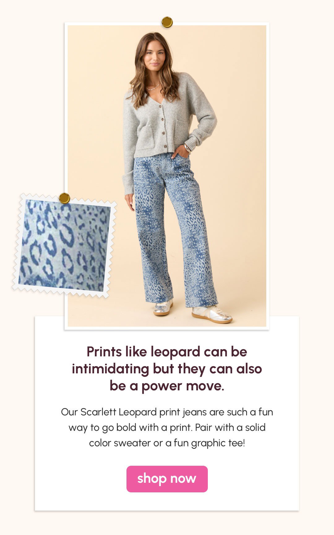 Prints like leopard can be a bit intimidating but they can also be a power move.
