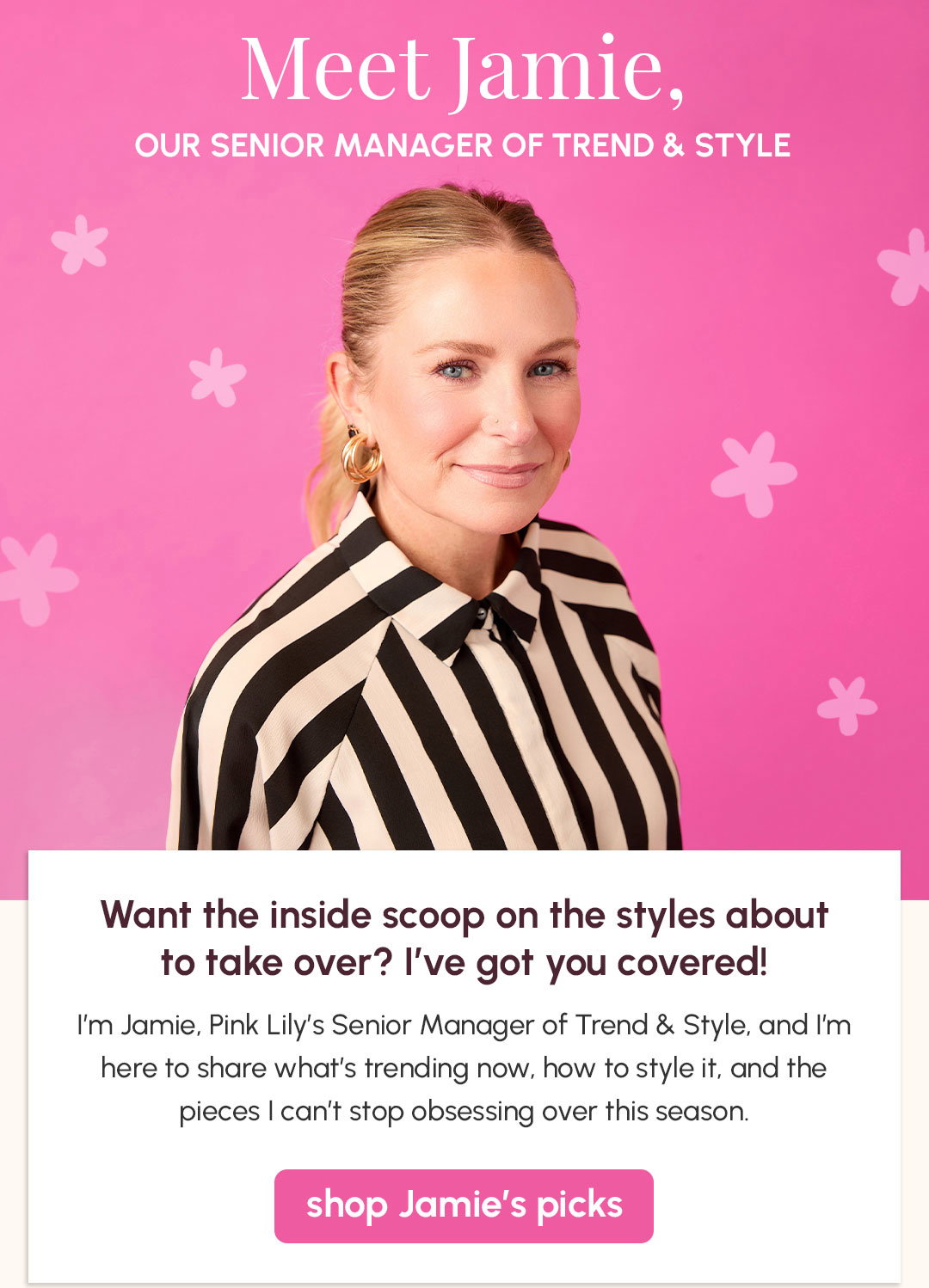Meet Jamie, our Senior Manager of Trend & Style