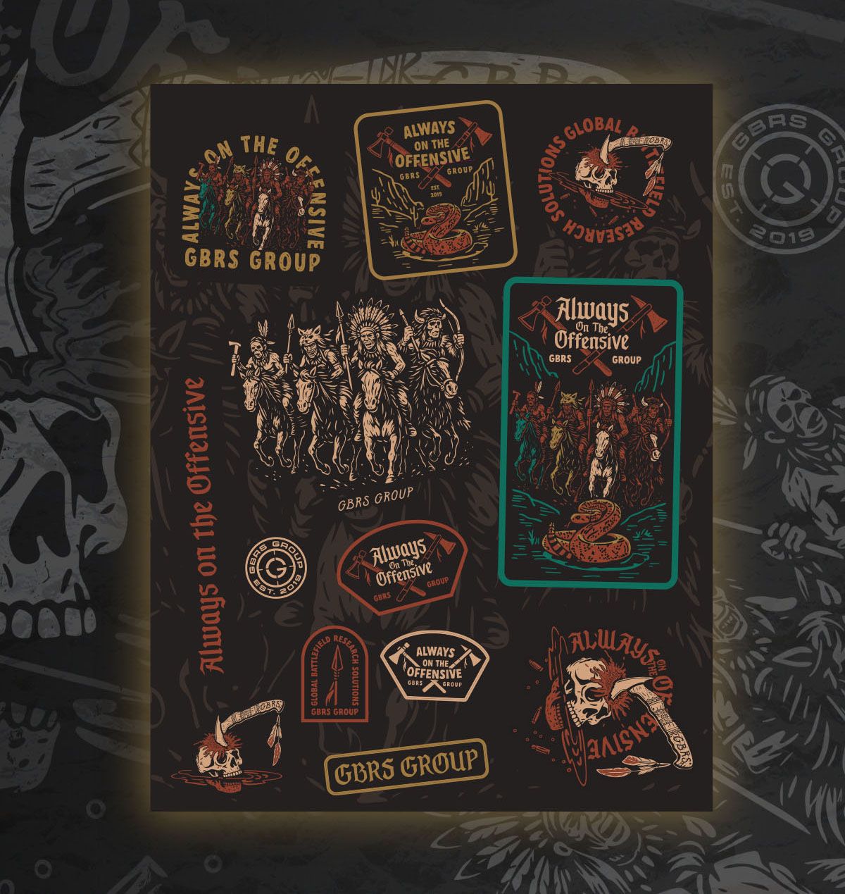 GBRS Group Always On The Offensive Sticker Sheet