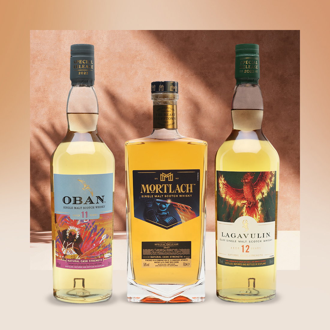 Oban 11 year old Special Releases 2023, Lagavulin 12 year old Special Releases 2022, Talisker 2012 8 Year Old Special Releases 2021