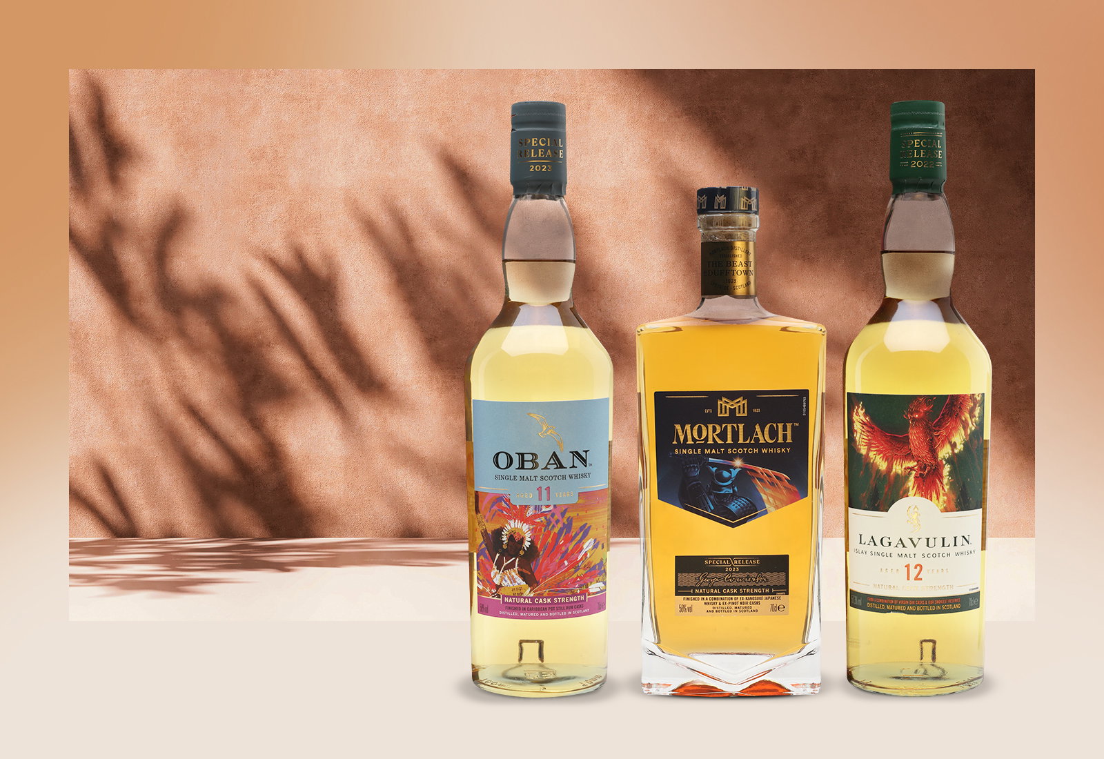 Oban 11 year old Special Releases 2023, Lagavulin 12 year old Special Releases 2022, Talisker 2012 8 Year Old Special Releases 2021